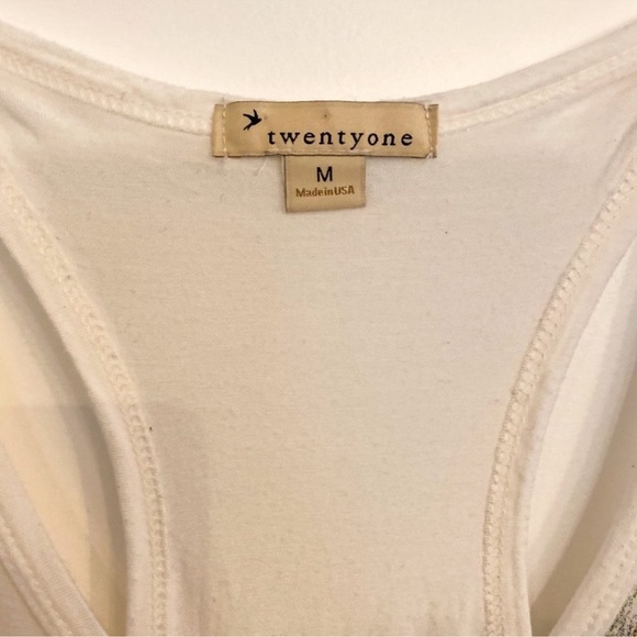 Forever 21 Tank Top Peacock Feather Design Boho Sleeveless Y2K  Medium FLAWED - Picture 16 of 16